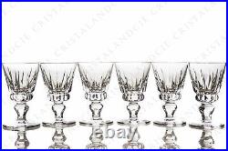 Six verres à vin n°4 Guernesey par Saint-Louis. Six wine glasses n°4 Guernesey