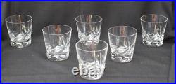 Six verres à whisky en cristal ST LOUIS Six verres à whisky en cristal ST LOUIS