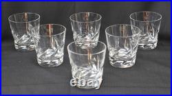 Six verres à whisky en cristal ST LOUIS Six verres à whisky en cristal ST LOUIS