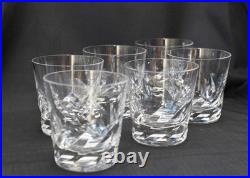 Six verres à whisky en cristal ST LOUIS Six verres à whisky en cristal ST LOUIS