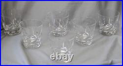Six verres à whisky en cristal ST LOUIS Six verres à whisky en cristal ST LOUIS