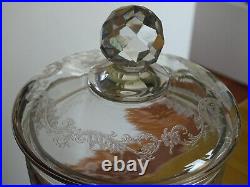 St Louis 1 Ancien Pot A Biscuits En Cristal Modele Micado Epoque 1920