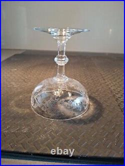 St Louis 2 Anciennes Coupes A Champagne Cristal Gravure Talma