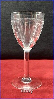 St Louis Baccarat Ronsard 10 Wine Glasses Verres A Vin Cristal Taillé Art Deco