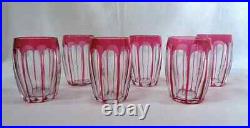 St Louis Set Flat Tumbler Glasses Service Verre Cristal Taille Art Deco Baccarat