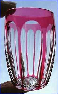 St Louis Set Flat Tumbler Glasses Service Verre Cristal Taille Art Deco Baccarat