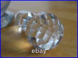 Style Saint Louis Ancienne Carafe A Vin Cristal Gravure Modele Florale Ep 1920