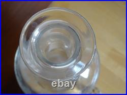 Style Saint Louis Ancienne Carafe A Vin Cristal Gravure Modele Florale Ep 1920