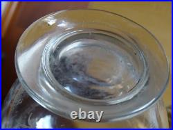 Style Saint Louis Ancienne Carafe A Vin Cristal Gravure Modele Florale Ep 1920