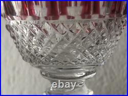 Sublime Grand Verre Tommy Couleur Rouge Cristal St Louis