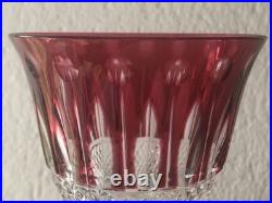 Sublime Grand Verre Tommy Couleur Rouge Cristal St Louis