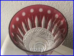 Sublime Grand Verre Tommy Couleur Rouge Cristal St Louis
