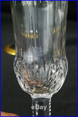 Suite 6 flûtes à champagne en cristal de St Louis modèle Thistle (chardons)