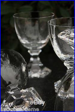Suite de 6 verres à eau en cristal de Saint Louis modèle St Cloud