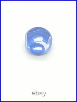 Sulfure Presse-papier Cristal Saint-Louis France Bleu Taillé Camée François 1er