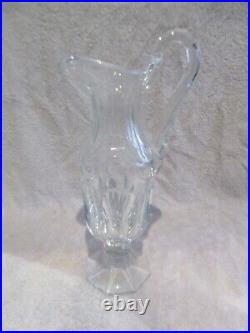 Superbe Pichet broc cristal Saint Louis modèle Chambord h 34cm
