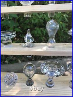 Superbe anciens bouchons de carafe (x24) en cristal de Baccarat et St Louis