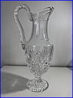 Superbe broc pichet en cristal taillé modèle Florence Saint Louis
