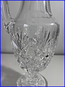 Superbe broc pichet en cristal taillé modèle Florence Saint Louis