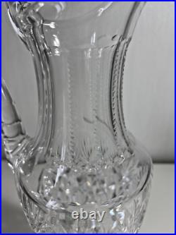 Superbe broc pichet en cristal taillé modèle Florence Saint Louis