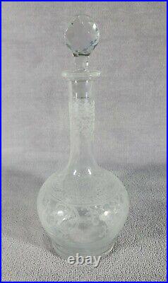Superbe carafe en cristal taillé SAINT-LOUIS Service METZ Catalogue de 1930 2