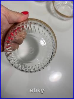 Superbe coupelle rince doigt modèle Thistle signé St Louis plusieurs disponible