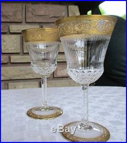 Thistle cristal Saint louis 2 verres à vin rouge Bourgogne n°3 H16,2cm