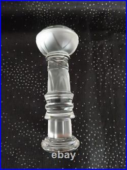 Totem Cristal De St Louis, Excellent Etat, Haut 15 Cm/cristal Mat Et Incolore