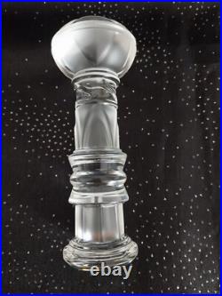Totem Cristal De St Louis, Excellent Etat, Haut 15 Cm/cristal Mat Et Incolore