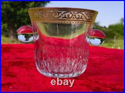 Tres Joli Sceau A Glace En Cristal De Saint Louis Rehausse Or