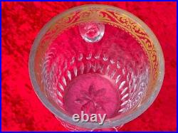 Tres Joli Sceau A Glace En Cristal De Saint Louis Rehausse Or