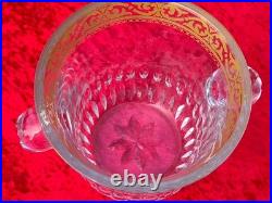 Tres Joli Sceau A Glace En Cristal De Saint Louis Rehausse Or