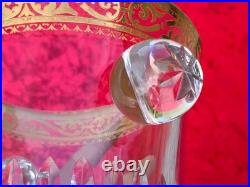 Tres Joli Sceau A Glace En Cristal De Saint Louis Rehausse Or