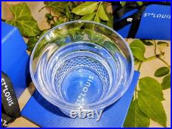 Tres rare Gobelet verres cristal Saint Louis Extravagance