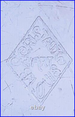 VASE ART-DECO Cristal taillé SAINT-LOUIS 1930 Rare Modèle imitant l'alexandrite