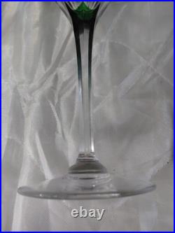 VERRE A EAU SAINT LOUIS FRANCE BRISTOL VERT HAUT 21,4 CMS Vendu à Unité 12 Dispo