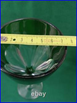 VERRE A EAU SAINT LOUIS FRANCE BRISTOL VERT HAUT 21,4 CMS Vendu à Unité 12 Dispo