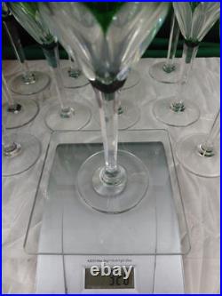 VERRE A EAU SAINT LOUIS FRANCE BRISTOL VERT HAUT 21,4 CMS Vendu à Unité 12 Dispo