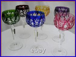 VERRE A VIN VAL ST LAMBERT CRISTAL DOUBLE DE COULEUR ROEMER RHIN glass st louis VERRE A VIN VAL ST LAMBERT CRISTAL DOUBLE DE COULEUR ROEMER RHIN glass st louis