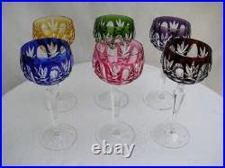 VERRE A VIN VAL ST LAMBERT CRISTAL DOUBLE DE COULEUR ROEMER RHIN glass st louis VERRE A VIN VAL ST LAMBERT CRISTAL DOUBLE DE COULEUR ROEMER RHIN glass st louis
