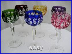 VERRE A VIN VAL ST LAMBERT CRISTAL DOUBLE DE COULEUR ROEMER RHIN glass st louis VERRE A VIN VAL ST LAMBERT CRISTAL DOUBLE DE COULEUR ROEMER RHIN glass st louis