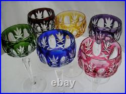 VERRE A VIN VAL ST LAMBERT CRISTAL DOUBLE DE COULEUR ROEMER RHIN glass st louis VERRE A VIN VAL ST LAMBERT CRISTAL DOUBLE DE COULEUR ROEMER RHIN glass st louis