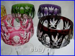 VERRE A VIN VAL ST LAMBERT CRISTAL DOUBLE DE COULEUR ROEMER RHIN glass st louis VERRE A VIN VAL ST LAMBERT CRISTAL DOUBLE DE COULEUR ROEMER RHIN glass st louis