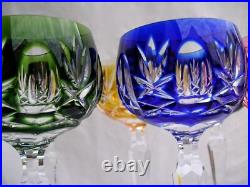 VERRE A VIN VAL ST LAMBERT CRISTAL DOUBLE DE COULEUR ROEMER RHIN glass st louis VERRE A VIN VAL ST LAMBERT CRISTAL DOUBLE DE COULEUR ROEMER RHIN glass st louis