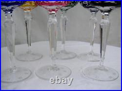 VERRE A VIN VAL ST LAMBERT CRISTAL DOUBLE DE COULEUR ROEMER RHIN glass st louis VERRE A VIN VAL ST LAMBERT CRISTAL DOUBLE DE COULEUR ROEMER RHIN glass st louis