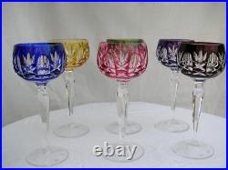 VERRE A VIN VAL ST LAMBERT CRISTAL DOUBLE DE COULEUR ROEMER RHIN glass st louis VERRE A VIN VAL ST LAMBERT CRISTAL DOUBLE DE COULEUR ROEMER RHIN glass st louis