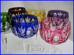 VERRE A VIN VAL ST LAMBERT CRISTAL DOUBLE DE COULEUR ROEMER RHIN glass st louis VERRE A VIN VAL ST LAMBERT CRISTAL DOUBLE DE COULEUR ROEMER RHIN glass st louis