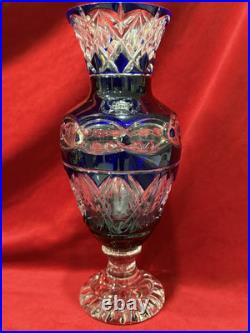 Vase Cristal Saint Louis Couleur Bleu Cobalt