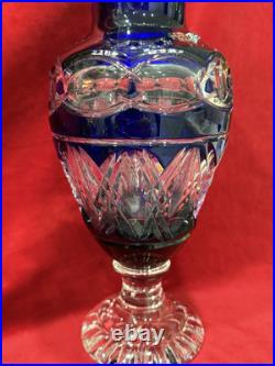 Vase Cristal Saint Louis Couleur Bleu Cobalt