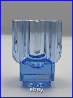 Vase Cristal de Saint-Louis Rivière de Table Bleu Très Bon État